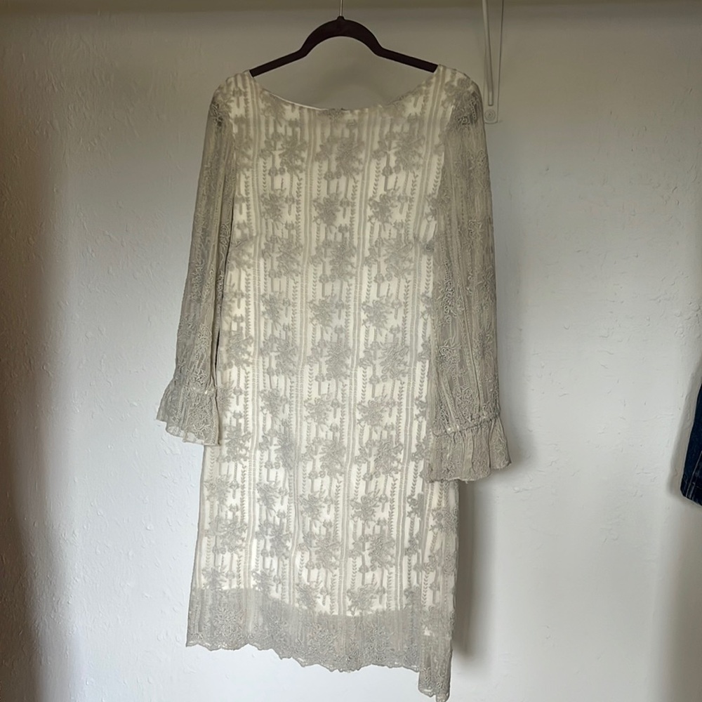 Sundance grey lace dress
